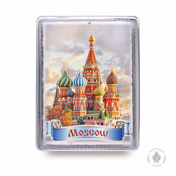 №3 Пряник 600г MOSCOW с фотопечатью (в подарочной пластиковой упаковке)  в Первоуральске